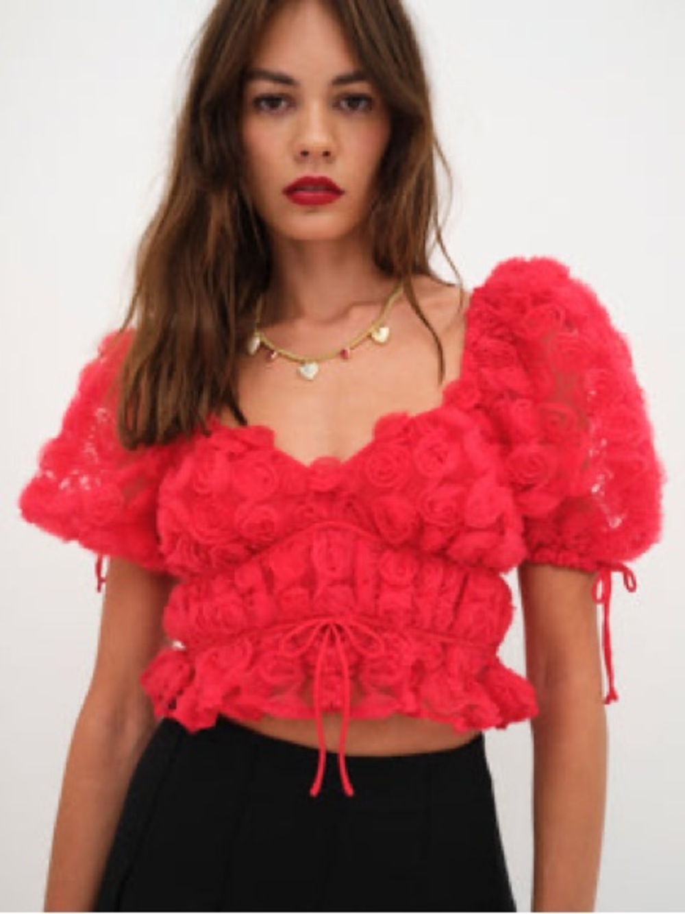 For Love & Lemons Hannah crop top